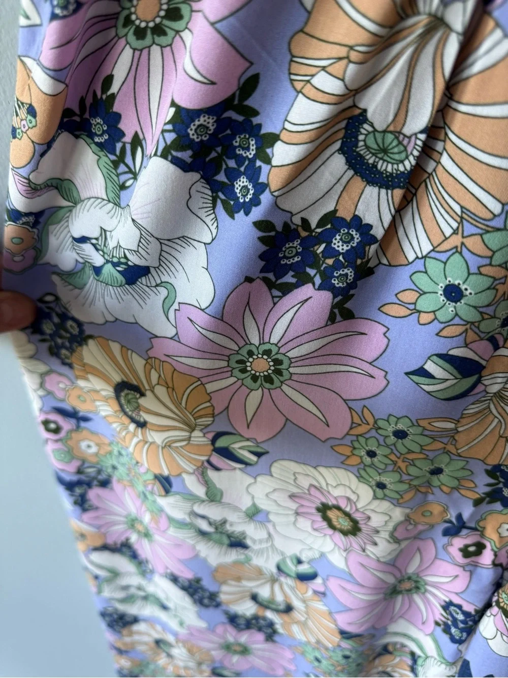 Floral Smocked Jumpsuit - Pastel Pink & Blue